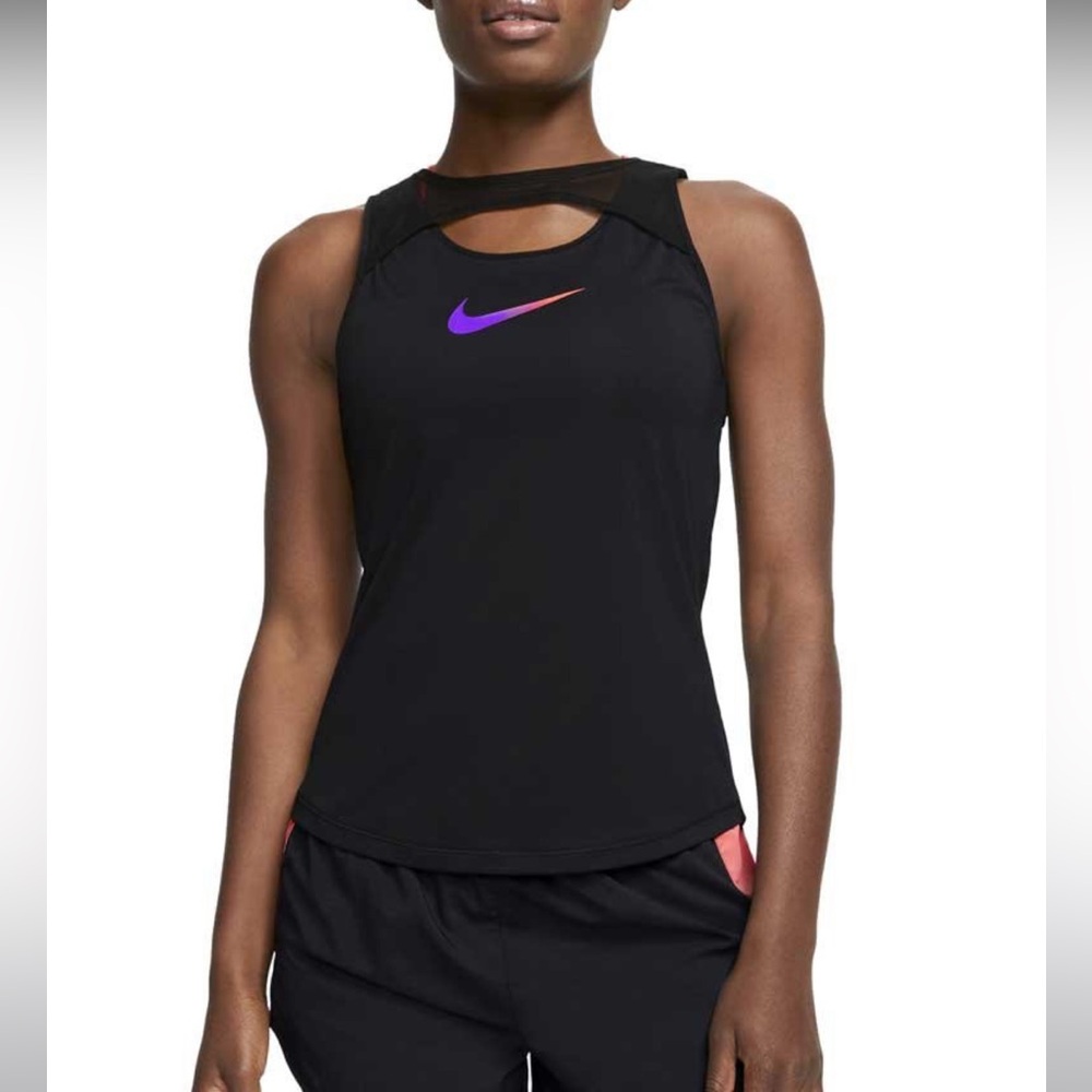 Nike Runway Running Tank Purple/Black | S
